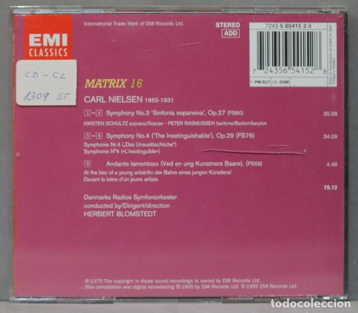 CDs de m&uacute;sica: CD. SYMPHONY 3. 4. NIELSEN - Foto 2