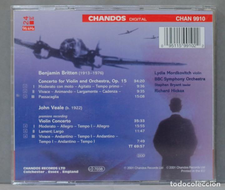 CDs de m&uacute;sica: CD. Violin Concertos. VEALE. BRITTEN - Foto 2