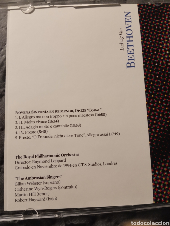 CDs de m&uacute;sica: Cd LUDWIG VAN BEETHOVEN - Foto 2