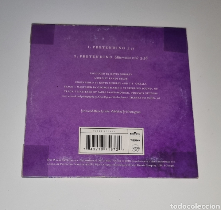 CDs de m&uacute;sica: HIM / CD SINGLE CART&Oacute;N / PRETENDING - Foto 2