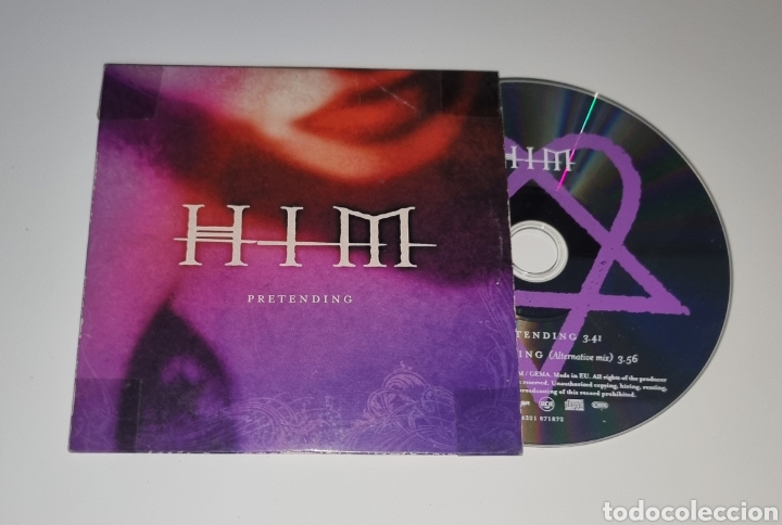 CDs de m&uacute;sica: HIM / CD SINGLE CART&Oacute;N / PRETENDING - Foto 1