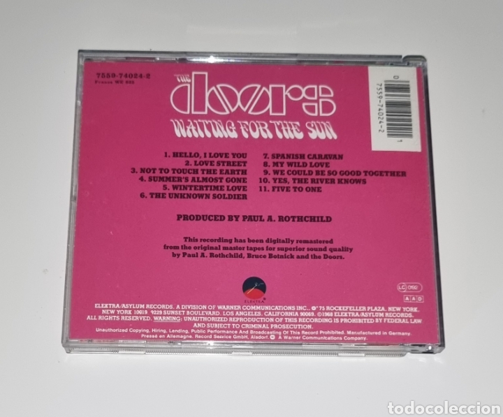 CDs de m&uacute;sica: THE DOORS / CD / WAITING FOR THE SUN - Foto 3
