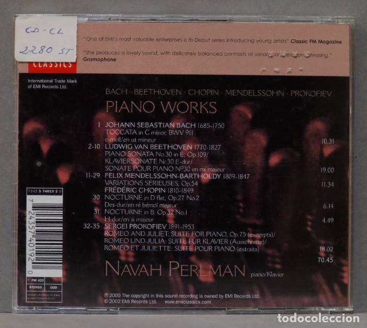 CDs de m&uacute;sica: CD. Navah Perlman. Piano Works - Foto 2