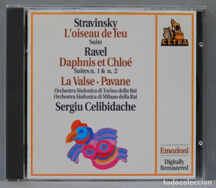 CDs de m&uacute;sica: CD. Sergiu Celibidache. Stravinsky .Ravel - Foto 1