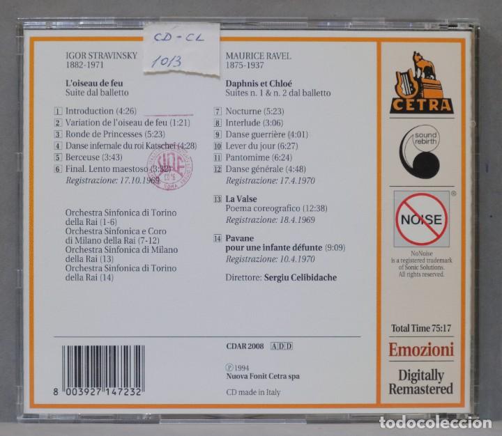 CDs de m&uacute;sica: CD. Sergiu Celibidache. Stravinsky .Ravel - Foto 2