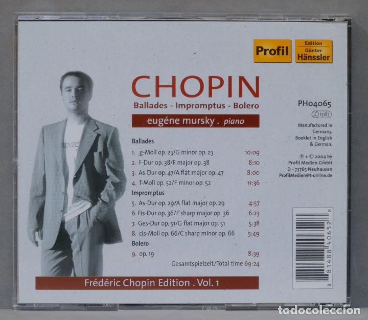 CDs de m&uacute;sica: CD. CHOPIN. MURSKY. VOL.1 - Foto 2