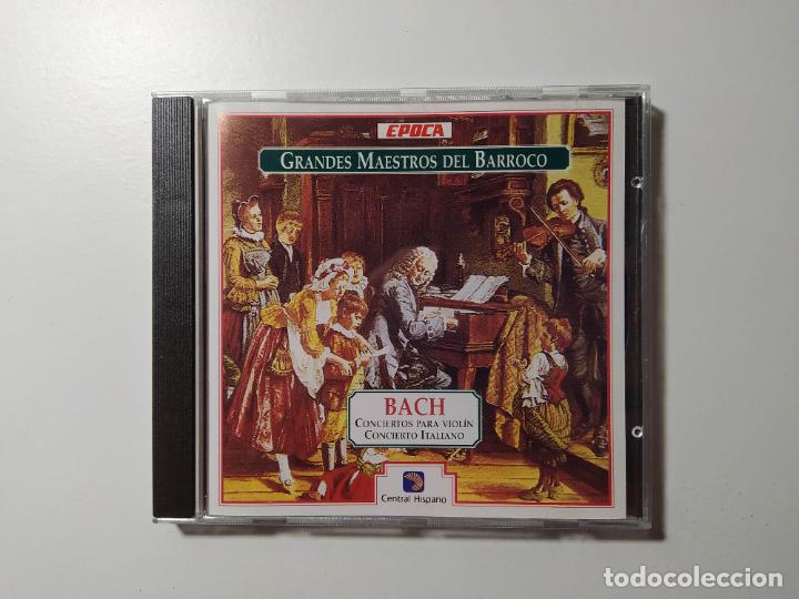 CDs de M&uacute;sica: Grandes maestros del barroco. Bach. Conciertos para viol&iacute;n, concierto italiano. CD. TDKCD57