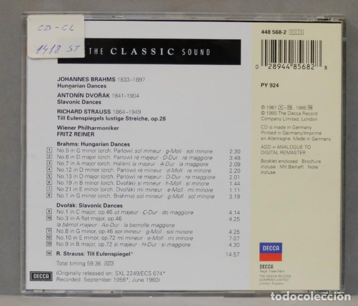 CDs de m&uacute;sica: CD. Brahms. Dvoř&aacute;k. Strauss. Reiner - Foto 2