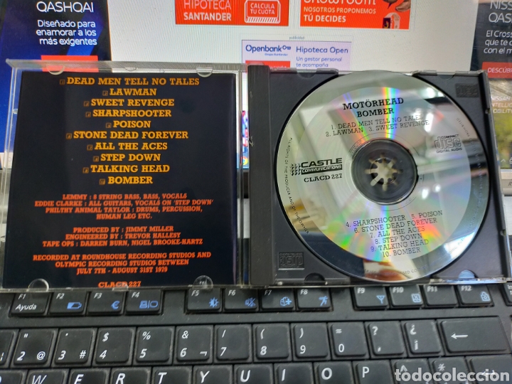 CDs de m&uacute;sica: Motorhead CD bomber 1991 - Foto 2