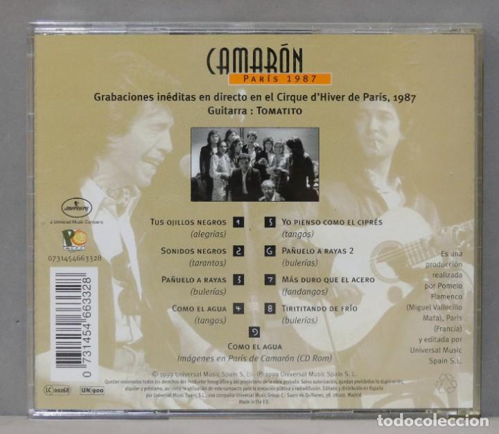 CDs de m&uacute;sica: CD. CAMARON. PARIS. 1987 - Foto 2