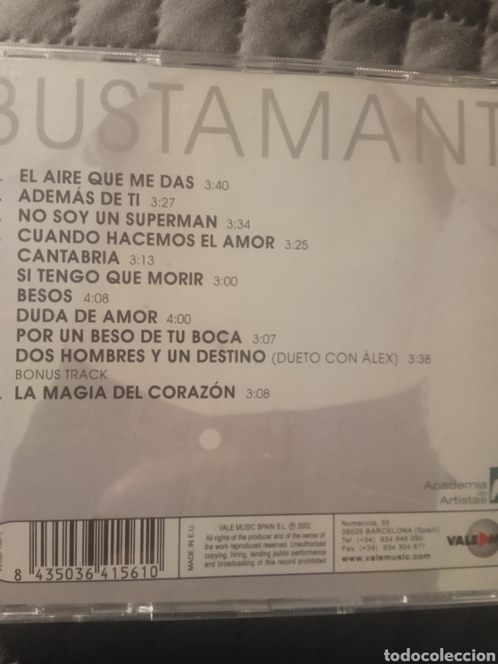 CDs de m&uacute;sica: Cd BUSTAMANTE &rdquo; BUSTAMANTE &rdquo; - Foto 3