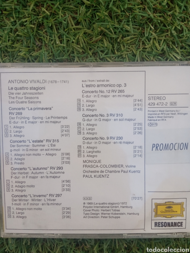 CDs de m&uacute;sica: Cd PROMO ANTONIO VIVALDI - Foto 2