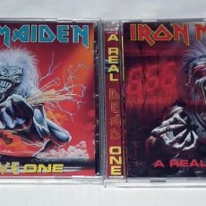 CDs de Música: IRON MAIDEN LOTE CDS - A REAL LIVE ONE- A REAL DEAD ONE. Lote 288444118