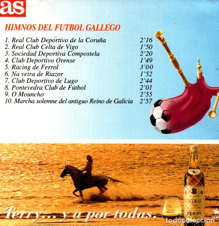 CDs de Música: HIMNOS DEL FUTBOL GALLEGO. GALICIA. CD. CELTA. DEPORTIVO CORUÑA. ORENSE. RACING FERROL Y OTROS. - Foto 2 - 189722552