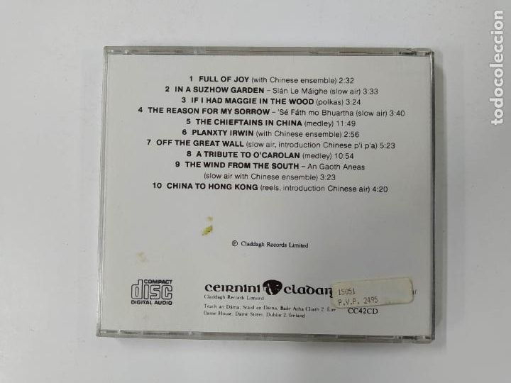 CDs de m&uacute;sica: THE CHIEFTAINS IN CHINA - CD. TDKCD69 - Foto 3