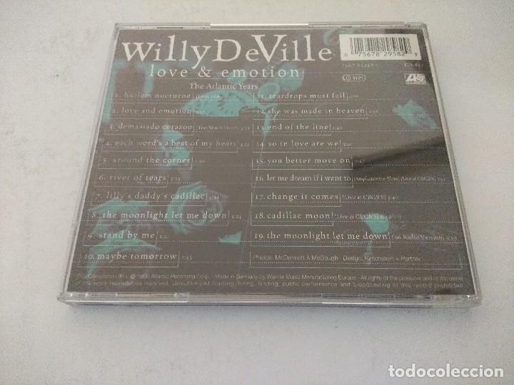 CDs de m&uacute;sica: CD/WILLY DE VILLE/LOVE & EMOTION. - Foto 2