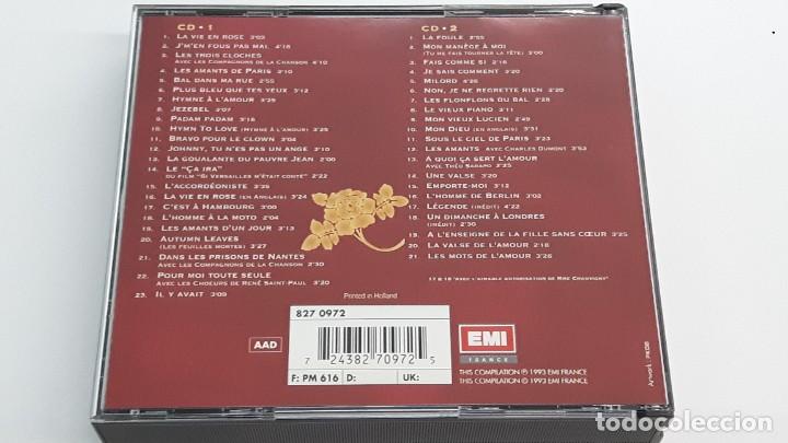 CDs de m&uacute;sica: 2 CD EDITH PIAF - 30e ANNIVERSAIRE - COMO NUEVO - Foto 4