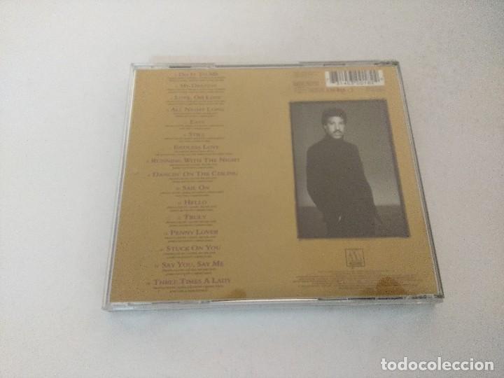 CDs de m&uacute;sica: CD/LIONEL RICHIE/BACK TO FRONT. - Foto 2