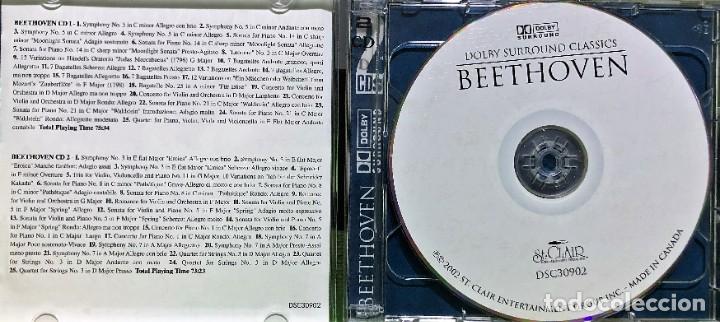 CDs de m&uacute;sica: BEETHOVEN 50 CLASSICAL HIGHLIGHTS - DOLBY SURROUND - DOBLE CD - Foto 2