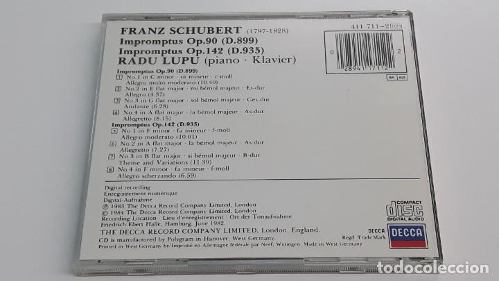 CDs de m&uacute;sica: CD SCHUBERT Y RADU LUPU - Foto 3
