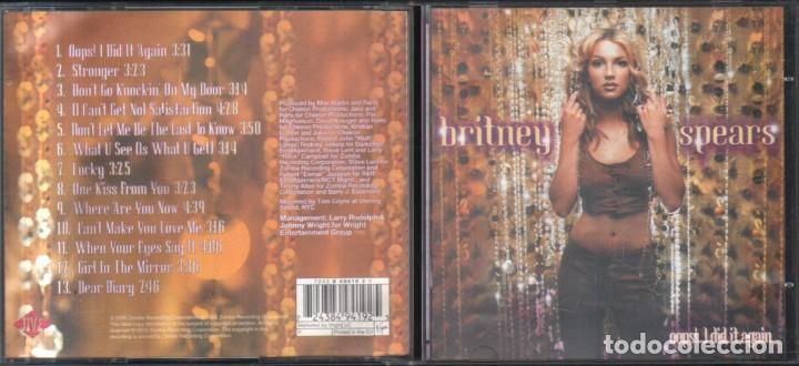 CDs de m&uacute;sica: OOPS.I DID IT AGAIN. BRITNEY SPEARS. CD-SOLEXT-1107 - Foto 1