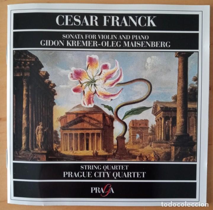 CDs de Música: CESAR FRANCK SONATA FOR VIOLIN AND PIANO KREMER MAISENBERG STRING QUARTET - Foto 4 - 289432463