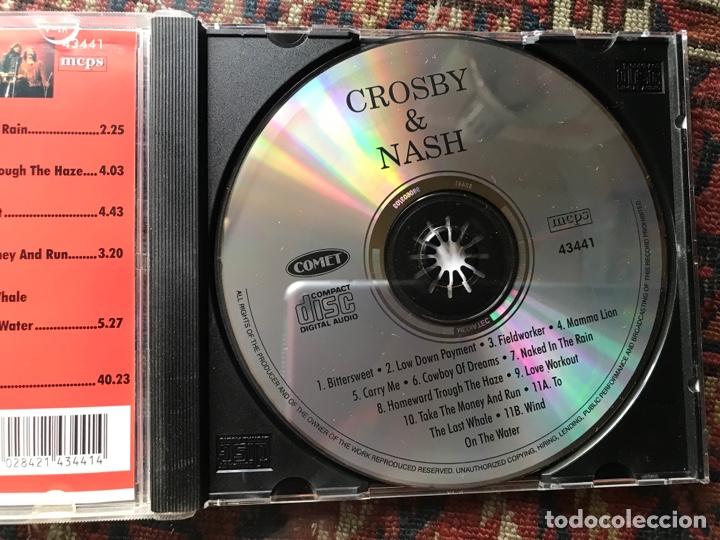 CDs de m&uacute;sica: Crosby & Nash. Bittersweet - Foto 3