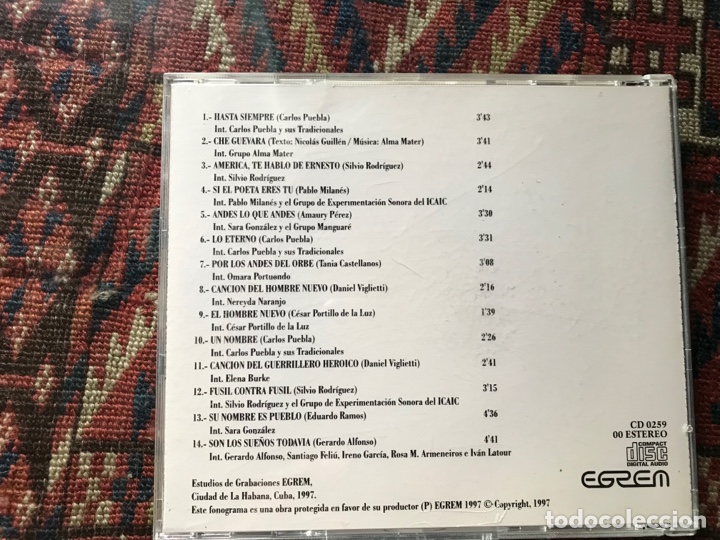 CDs de m&uacute;sica: Cantarte comandante. Al Che Guevara - Foto 2