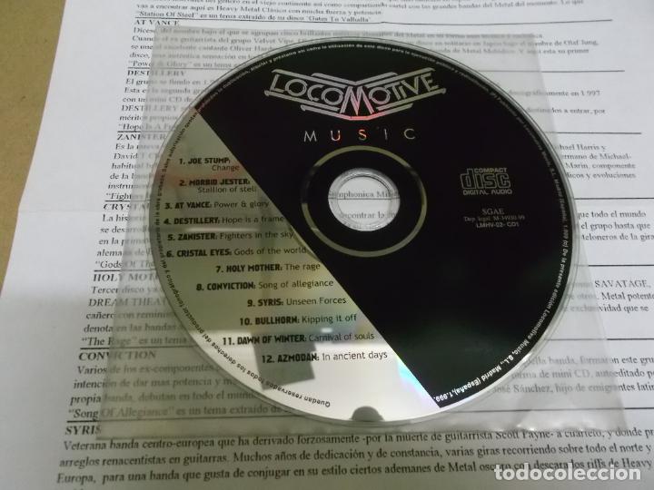 CDs de m&uacute;sica: LOCOMOTIVE MUSIC (CD) (VER FOTO CONTENIDO COMPLETO) A&Ntilde;O 1999 &ndash; HOJA CON BIOGRAFIAS