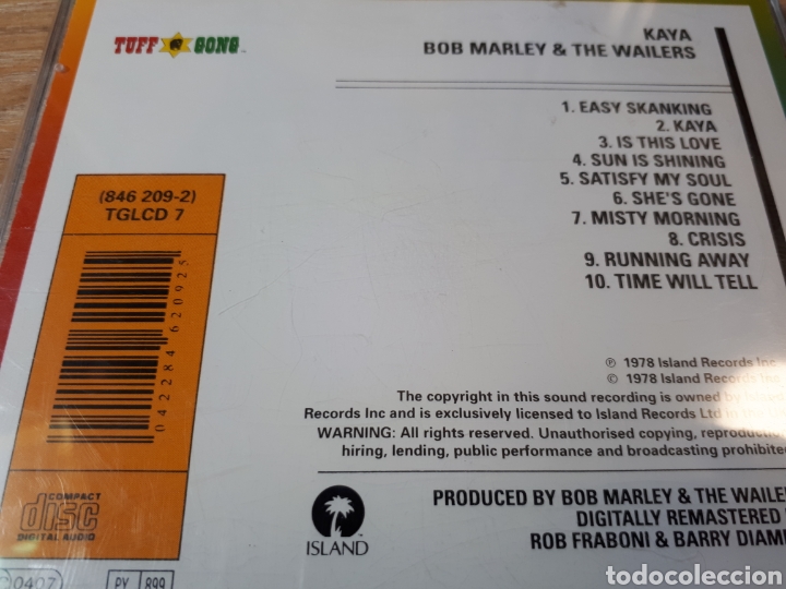 CDs de Música: BOB MARLEY KAYA - Foto 2 - 289568578