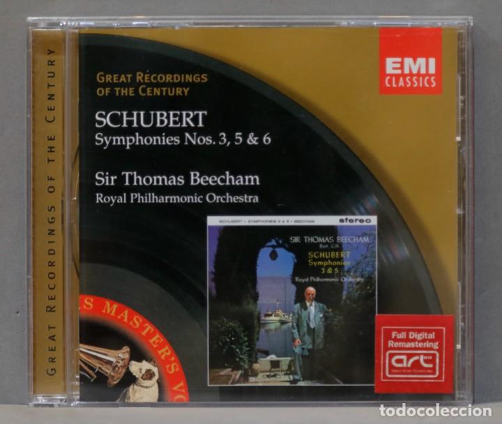 CDs de m&uacute;sica: CD. Symphonies Nos. 3, 5 & 6. Schubert. Beecham - Foto 1