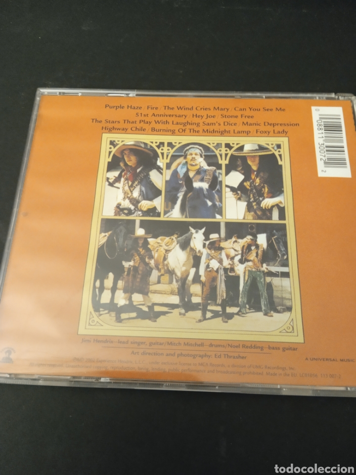 CDs de m&uacute;sica: Cd JIMI HENDRIX EXPERIENCE &rdquo; SMASH HITS &rdquo; - Foto 2