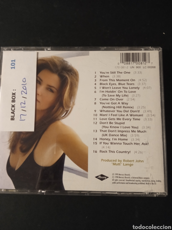CDs de m&uacute;sica: Cd SHANIA TWAIN &rdquo; COME ON OVER &rdquo; - Foto 2