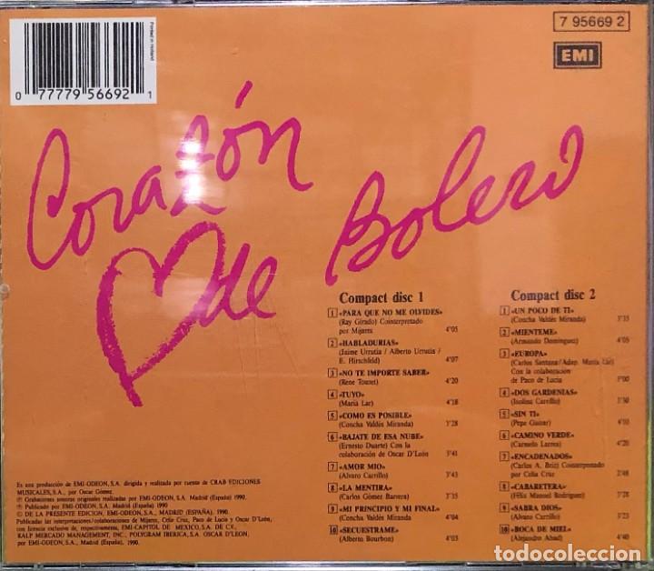 CDs de m&uacute;sica: Dyango ● Coraz&oacute;n De Bolero ● 2 x CD, Compilation - Foto 4