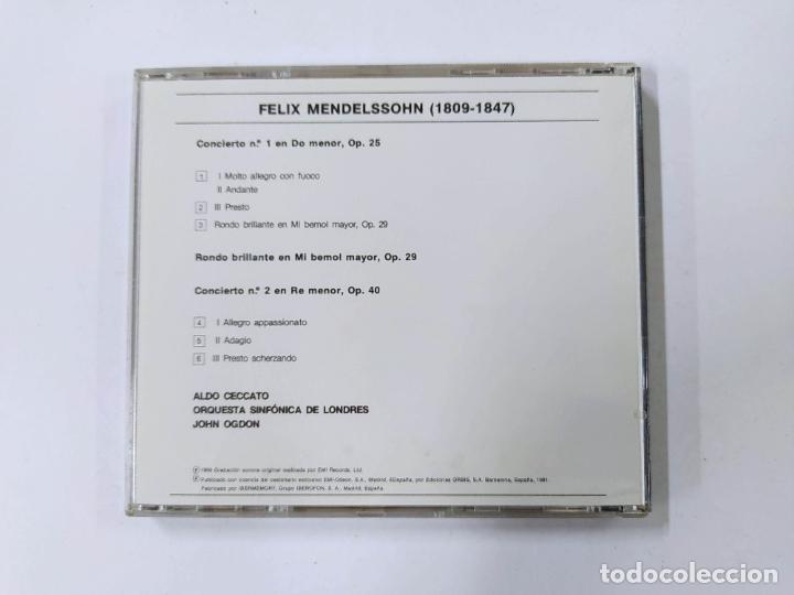 CDs de Música: MENDELSSOHN. CONCIERTO Nº 1 OP. 25. OGDON. ORQUESTA SINFONICA LONDRES. CLASSICA Nº 44. CD. TDKCD85 - Foto 3 - 289884548