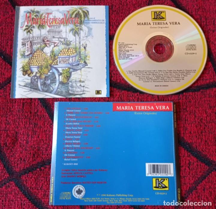 CDs de m&uacute;sica: MARIA TERESA VERA ** Exitos Originales ** CD 1990 - Foto 1