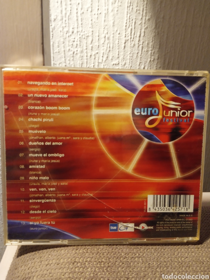 CDs de m&uacute;sica: Cd EURO JUNIOR FESTIVAL - Foto 2