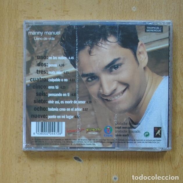 CDs de m&uacute;sica: MANNY MANUEL - LLENO DE VIDA - CD - Foto 2
