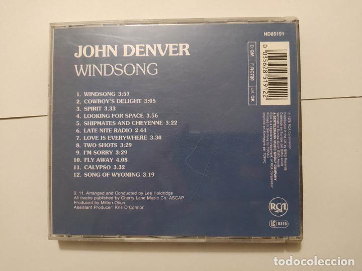 CDs de m&uacute;sica: JOHN DENVER. WINDSONG. CD. TDKCD100 - Foto 3