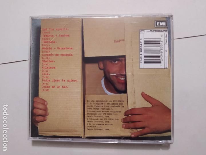 CDs de m&uacute;sica: TONTXU. CORAZON DE MUDANZA. CD. TDKCD102 - Foto 3
