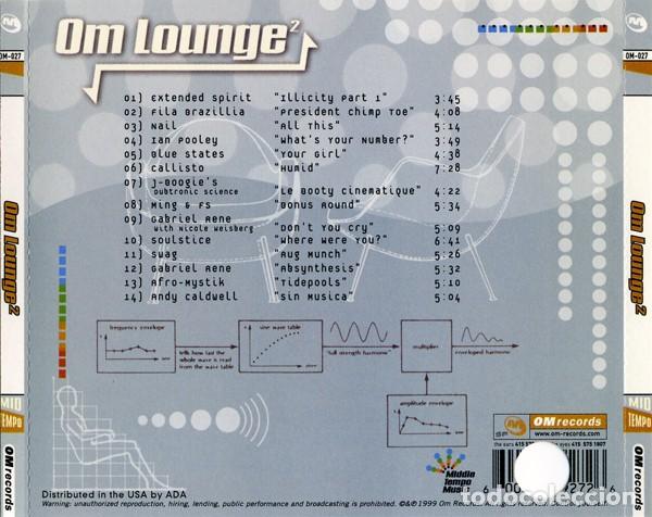 CDs de m&uacute;sica: VARIOUS OM LOUNGE 2 CD - Foto 2