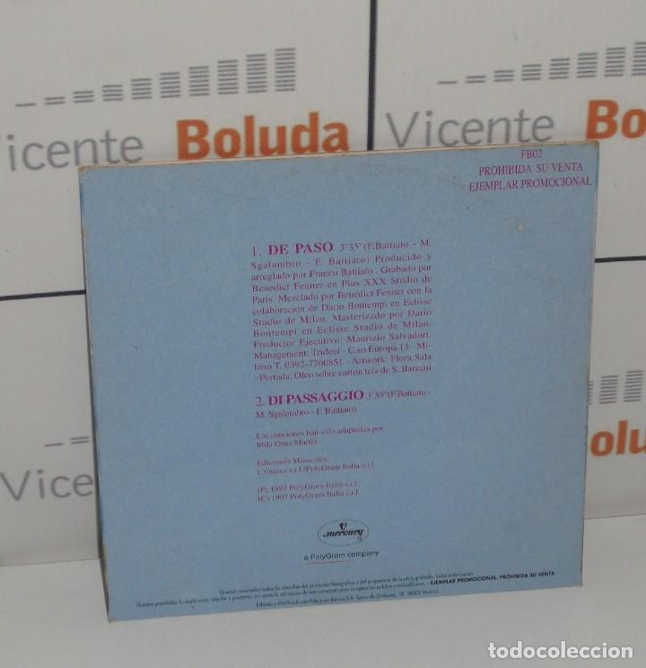 CDs de m&uacute;sica: franco battiato de paso CD single promocional - Foto 2