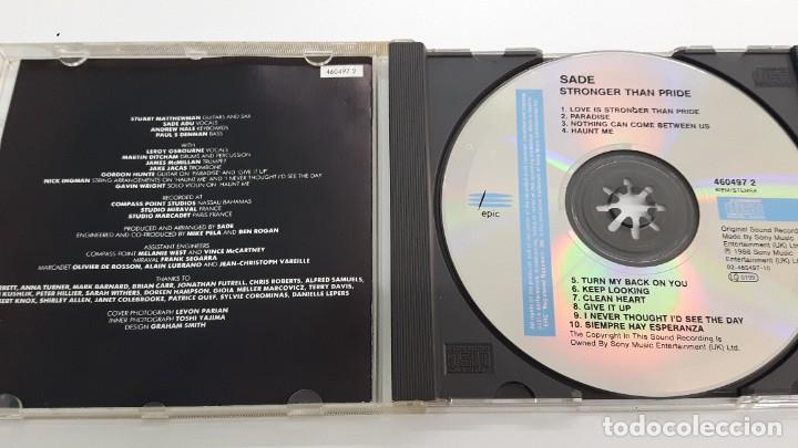 CDs de m&uacute;sica: CD SADE - STRONGER THAN PRIDE - Foto 2