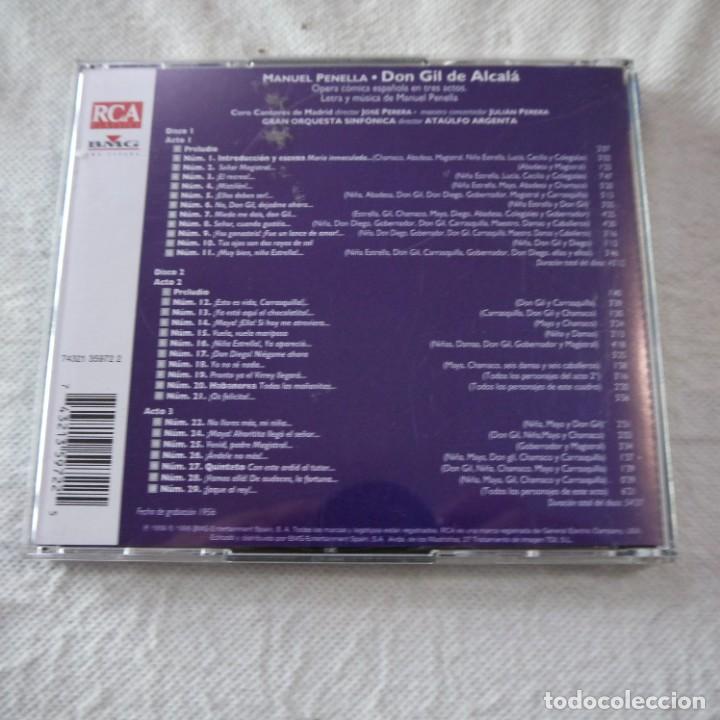 CDs de m&uacute;sica: MANUEL PENELLA - DON GIL DE ALCAL&Aacute; - 2 CD 1996 - Foto 4