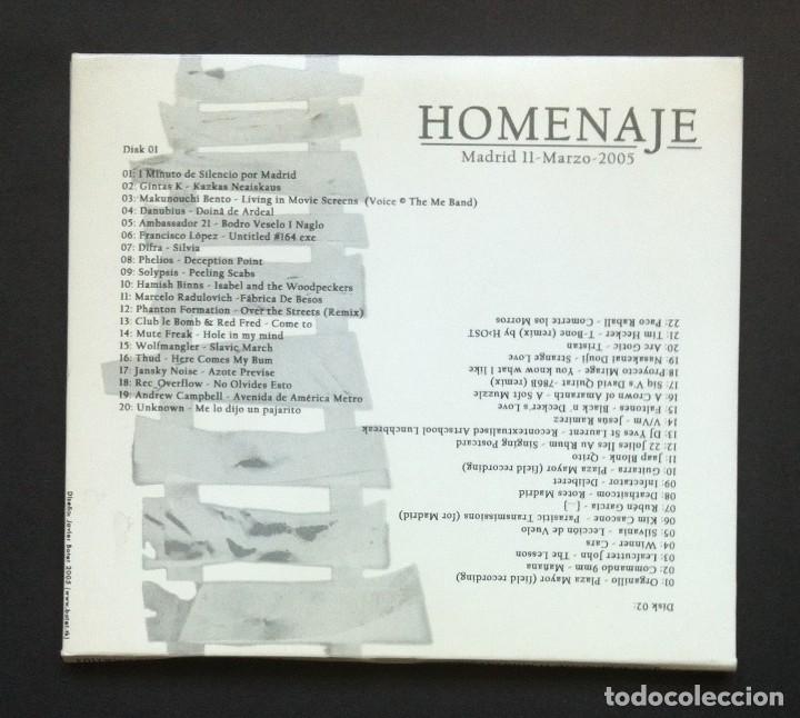 CDs de m&uacute;sica: VARIOS - Homenaje - DOBLE CD 2xCD 2005 - RACKHAM - Foto 2