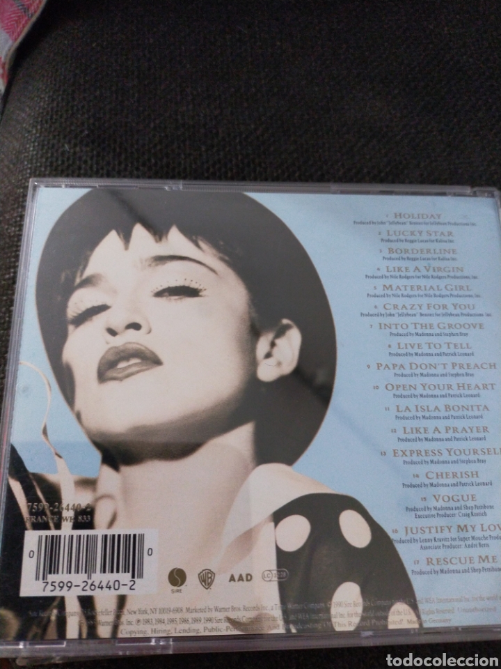 CDs de m&uacute;sica: The INMACULATE COLLECTION MADONNA CD - Foto 2