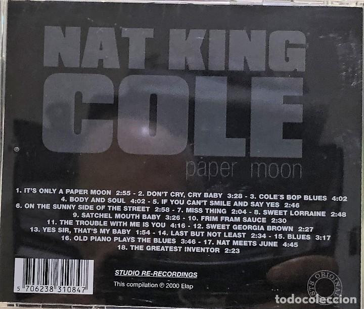 CDs de m&uacute;sica: Nat King Cole &ndash; Its Only A Paper Moon - Foto 3