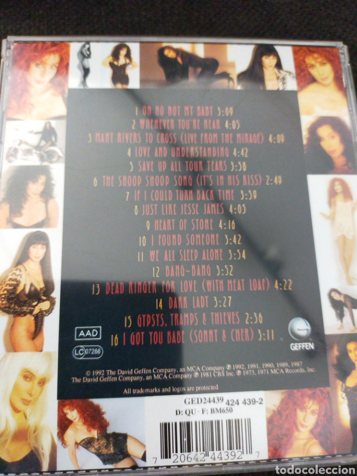 CDs de m&uacute;sica: CHER GREATEST HITS 1965-1992 CD - Foto 2