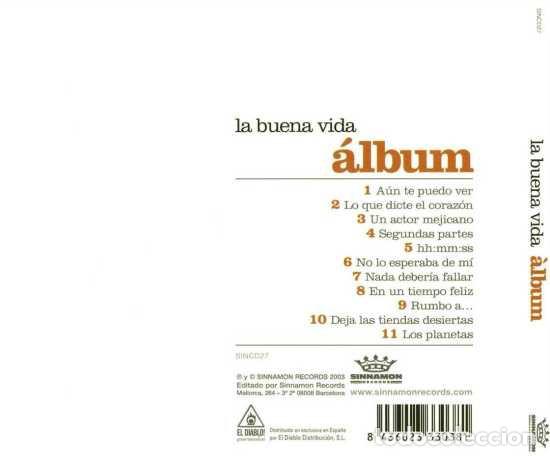CDs de m&uacute;sica: La Buena Vida - &Aacute;lbum - CD Digipack - Foto 2