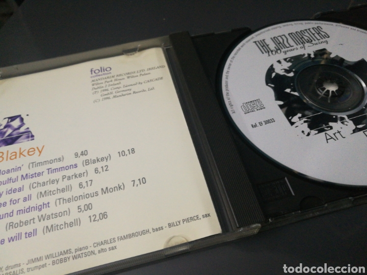 CDs de m&uacute;sica: Art Blakey - The jazz masters collection - Foto 2